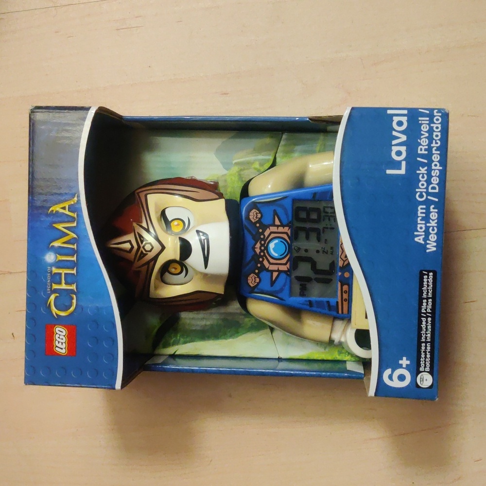 Lego Chima Laval Blue Tan and Yellow Figure Alarm Clock